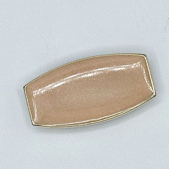Weekenders Modernist Brooch Pendant Vintage Taupe Enamel Vertical or Horizontal - Picture 2 of 11